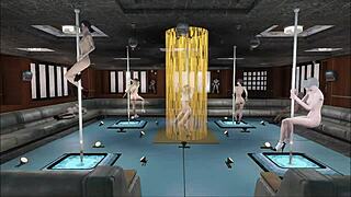 fallout 4 multi pole dance with sexy anime hentai vibes 😍