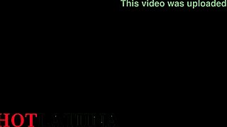 Latina Girlfriend in Threesome Doggystyle on New Year's