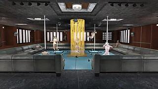 fallout 4 multi pole dance with sexy anime hentai vibes 😍