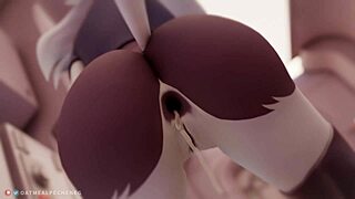 loona explores her clothed alternative in the story