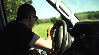 teen hitching gets outdoor encounter