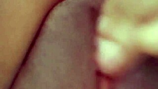 Indian Babe Fiercely Rubs Her Shaved Slutty Cunt Before Heading to Work