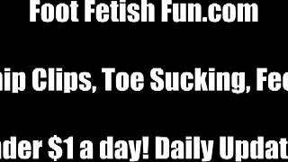 jerk yur cock while we wiggle our toes for u to suck