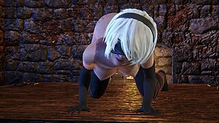 Sex With 2B In Uncensored 3D Porn Moaning Loudly!