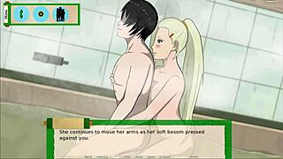 in jikage rising arc 2 episode 05, the ninja slut contrasts her hardcore readiness with big tits and handjob skills