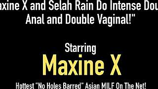 Maxine X and Selah Rain go wild with double anal. Their intense orgy play is unreal!