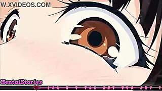 sexy slut gives handjob on public transportation in game