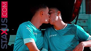 Staxus My Colleague Cant Resist The Exhilaration After Training!