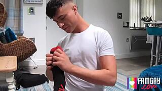 foot massage turns intriguing with kendrick, thomas, and james keresford