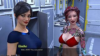 Stranded in space with a big tits MILF who wants to talk or more?