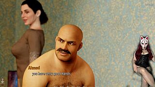 Tales from Deep Eve 3: Handjob for Old Neighbor in Corset and Fishnets