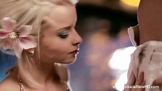 relaxing by the pool with a free blowjob