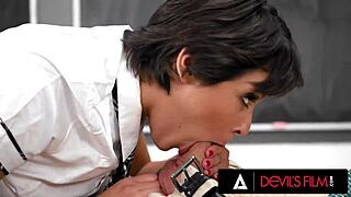 DevilsFilm - OMG I FUCKED My Sexy Bratty Student Nicole Aria in Wild Doggystyle