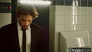 deeper abigail mac fucks young employee in bathroom spooning