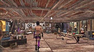 Fallout 4 fashion showcases Chyler Leigh as the top model in anime style.