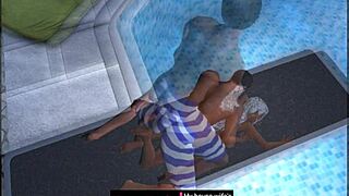 sex at the public pool jumping board 😎