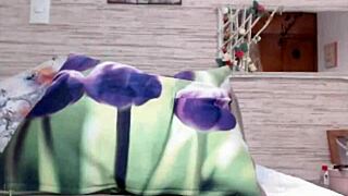 Latina camgirl inserts five big anal balls and huge butt plug into her gaping ass on webcam