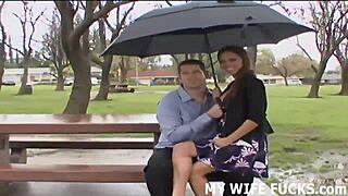 Cuckold Humiliation as Wife Takes Hard Cock in BDSM Scene While You Watch