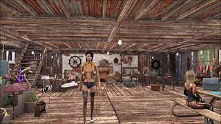 Fallout 4 fashion showcases Chyler Leigh as the top model in anime style.