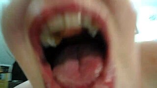 Short clip of mature goddess DawnSkye1962 with smoking hot kisses and titty action.