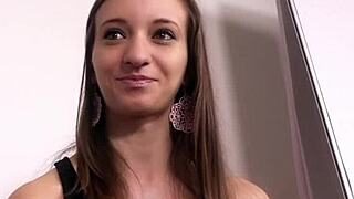 Shy European Teen Tries Anal at First Casting