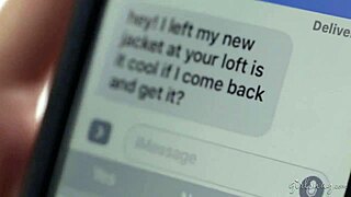 A text message interrupts keisha grey and haley reed's hot lesbian sex