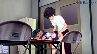 Intense Group Action with Mikoto Misaka and Kuroko Shirai in Hentai