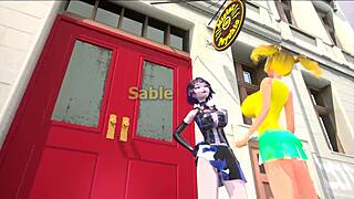 in crazy 3d cartoon two busty girls ride multiple cocks in threesome