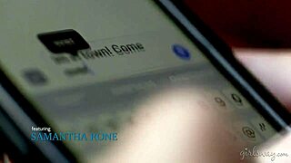 A text message interrupts keisha grey and haley reed's hot lesbian sex