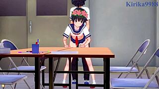 Intense Group Action with Mikoto Misaka and Kuroko Shirai in Hentai