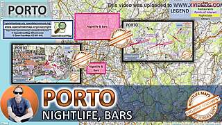 Porto portugal street map of massage parlours and brothels