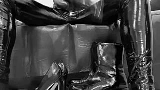 hey, check out these fetish boots, latex gloves, and shiny leggings!