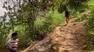 cruising gay sex turns wild outdoors with raw anal and cum swallowing