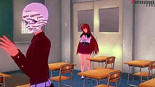 Akeno and Rias Gremory 3some the best gift HS DXD NTR madness 7 full movie on PTRN or sheer fantasyking3 😏