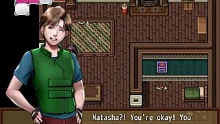 rescuing two hot girls from zombies in hentai game