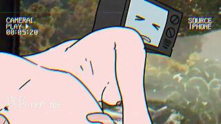 Hey, check out this TV woman and cameraman in a wild sex animation! 😏