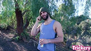 i tricked kali roses into fucking my monster cock outdoors, she sucked it good