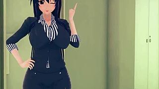 Akeno and Rias Gremory 3some the best gift HS DXD NTR madness 7 full movie on PTRN or sheer fantasyking3 😏