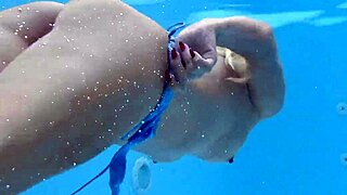 Wow, sexy milf Emily Ross bares her stunning body underwater just for you!