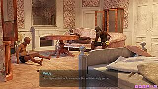 Horny chick sneaks into wild hobo gangbang in 3D cartoon