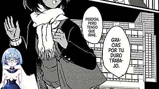 Midnight visitor in hentai anime game