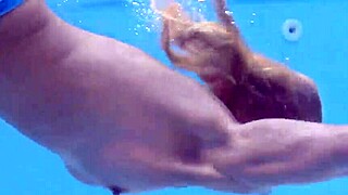 Wow, sexy milf Emily Ross bares her stunning body underwater just for you!