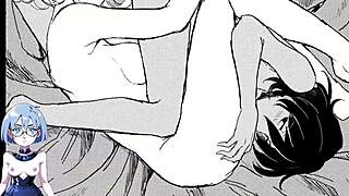 Midnight visitor in hentai anime game