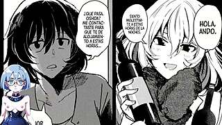 Midnight visitor in hentai anime game