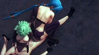 LOL Hentai - Jinx in Hardcore Japanese Anime Sex Game Action!