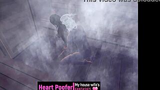 Chilling at the sauna with cartoon characters