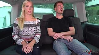 alluring blonde got picked up and drilled in the van