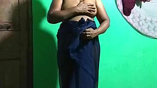 Is this wife masturbating with a cucumber?