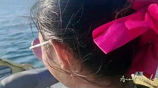 Massive Cumshot in Pussy After Jet Ski and Beach Fun.