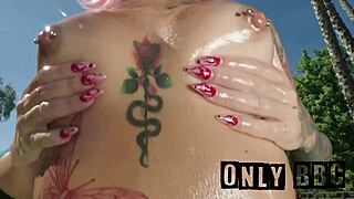 Latina luna legend gets drilled by big black cock